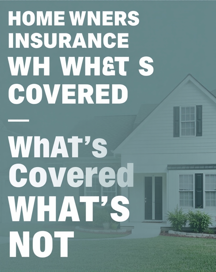 Homeowners Insurance What’s Covered and What’s Not